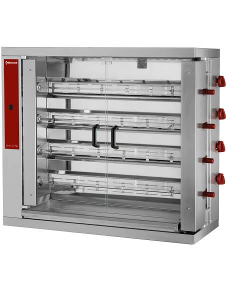 Rôtissoire gaz 4 broches (24 poulets)