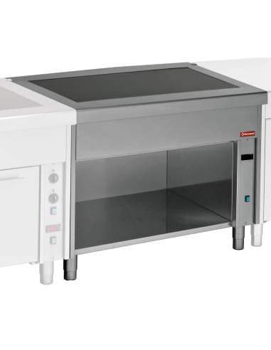 Elément vitro-céramique sur armoire 4x GN 1/1