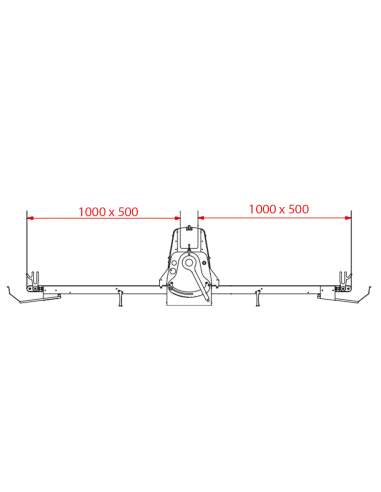 Laminoir à bande, de table, 500x1000 mm