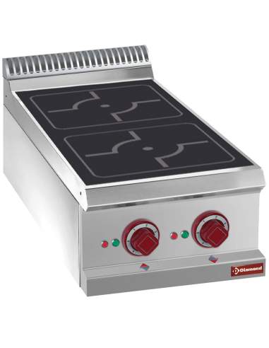 Cuisinière électrique, 2 foyers à induction -Top-