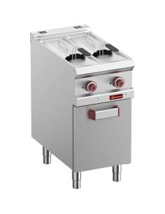 Friteuse électrique 2 cuves de 7 litres sur armoire