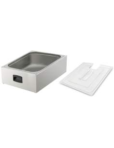 Cuve GN 2/1 pour cuiseur sous-vide avec couvercle