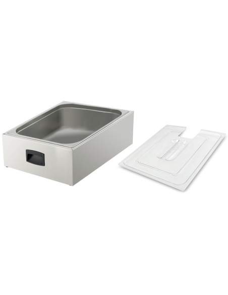 Cuve GN 2/1 pour cuiseur sous-vide avec couvercle