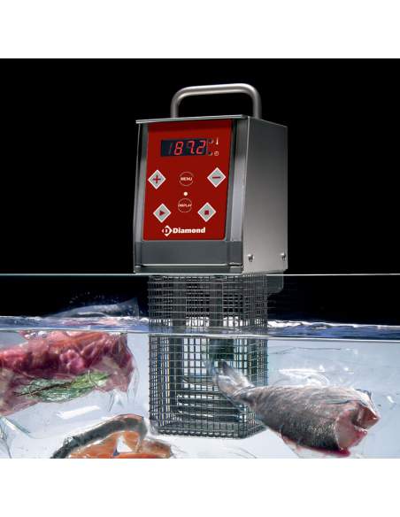 Cuve GN 2/1 pour cuiseur sous-vide avec couvercle
