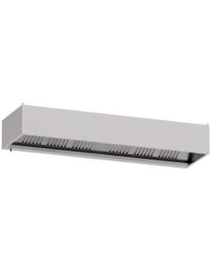 Hotte murale 6 filtres labyrinthes 400x400 mm