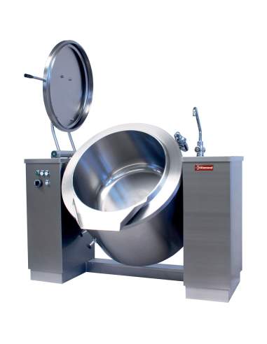 Marmite basculante électrique 200 litres, chauffage indirect
