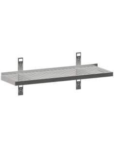 Etagère murale perforée, 2 consoles et 2 crémaillères