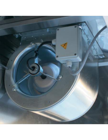 Hotte complète (8/9T-2500 M3/h) 120 Pa, éclairage, variateur, 4 filtres