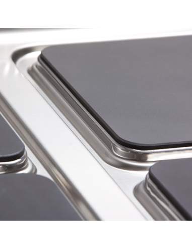 Cuisinière électrique vitrocéramique, 2 zones -TOP-