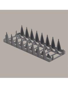 Support 8 assiettes Ø240 mm, paniers 400x400 mm