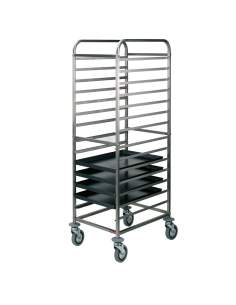 Échelle à platines inox, 14x 600x400 mm, espace 85 mm