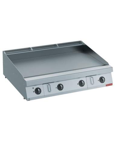 Plaque de cuisson élec. HP, lisse, nitro chrome -TOP-