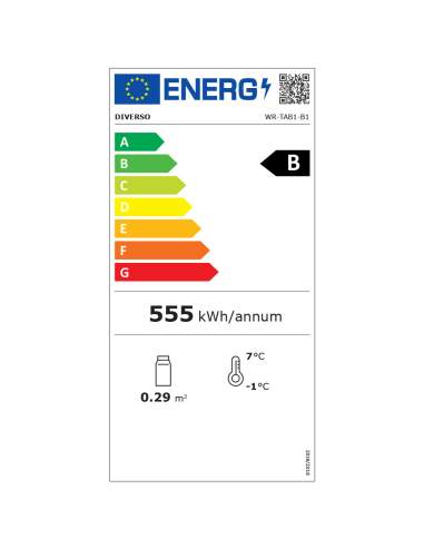 Refroidisseur de bouteilles "arrière bar"  ventilé, 1 porte vitrée battante