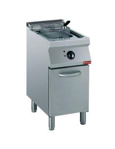 Friteuse électrique cuve en "Y" 15 litres, élements extérieurs sur armoire
