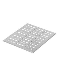 Etagère de fond inox pour compartiment avec porte