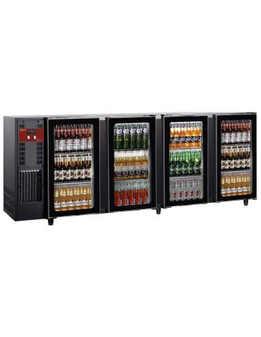 Refroidisseur de bouteilles 4 portes vitrées,783 Lt.