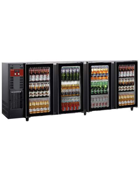 Refroidisseur de bouteilles 4 portes vitrées,783 Lt.