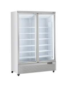 Vitrine Frigo verticale, 2 portes, 1085 litres  - BLANCHE