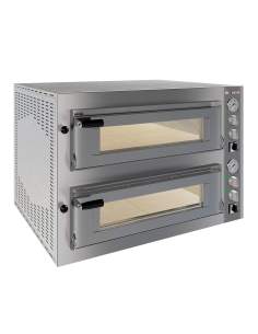 Four électrique 2x 4 pizzas diam.350mm, 2 chambres