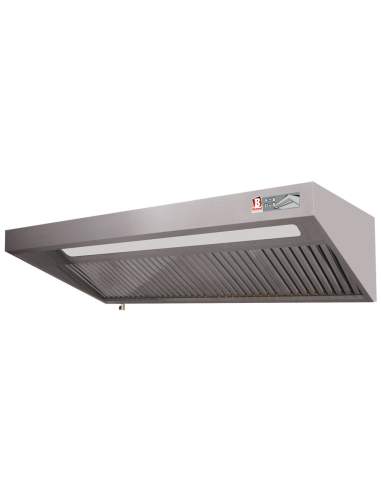Hotte complète (7/7-1500 M3/h) 120 Pa, éclairage, variateur, 3 filtres