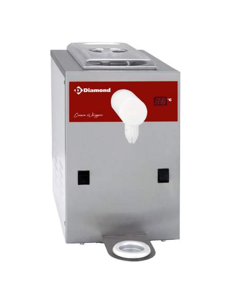 Machine réfrigérée à chantilly en inox, cuve 2 L (100 L/h)