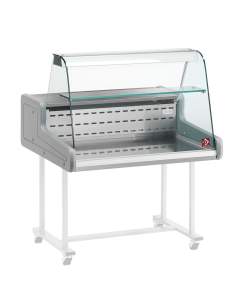 Comptoir vitrine réfrigérée - vitre bombée