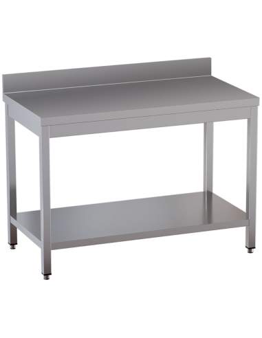 Table de travail avec sous tablette + dosseret arrière 