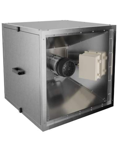 Ventilateur centrifuge "Hors flux" avec caisson isolé